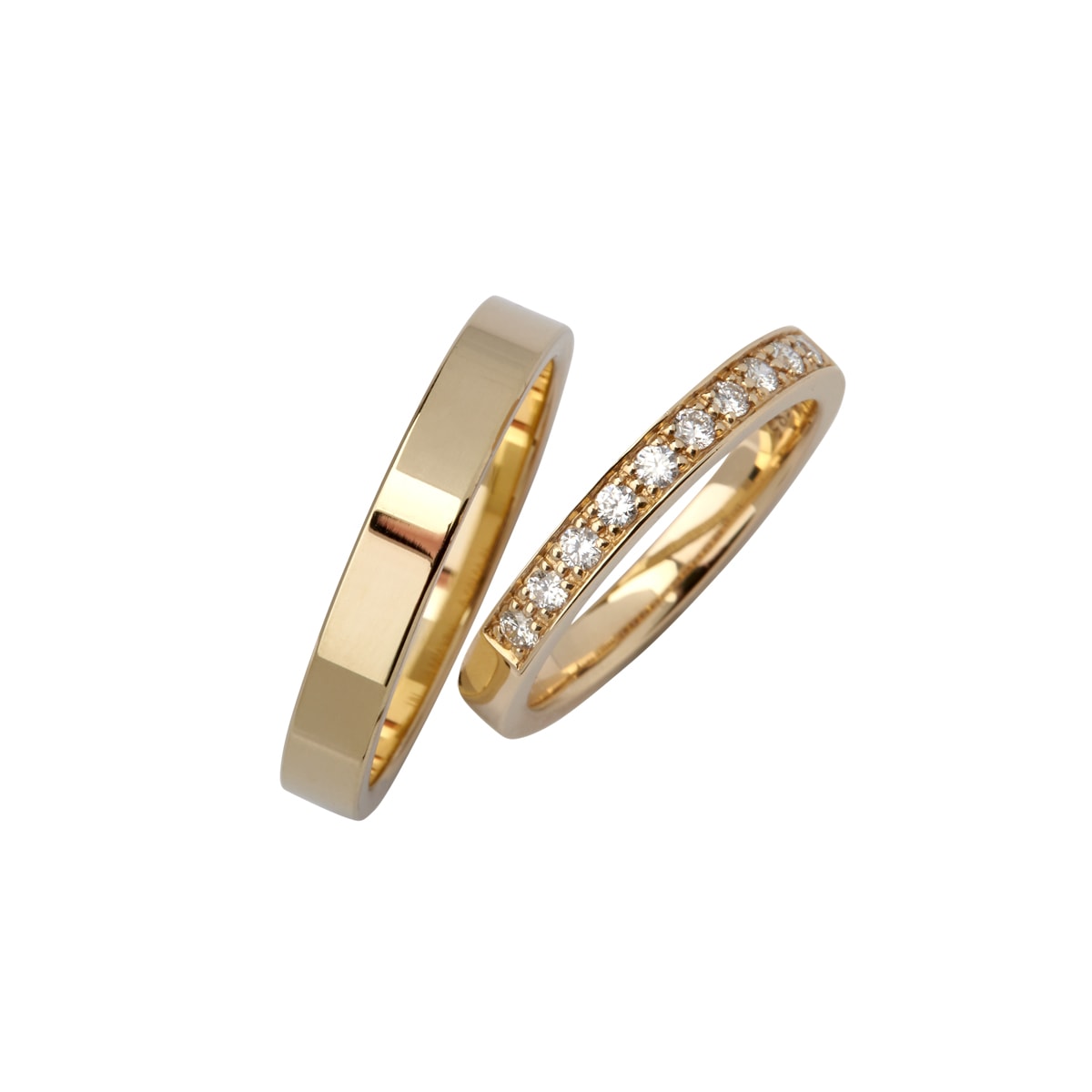 Stack ring, 14K guld m. brillanter – fra Dirks Jewellery | Dirks Jewellery