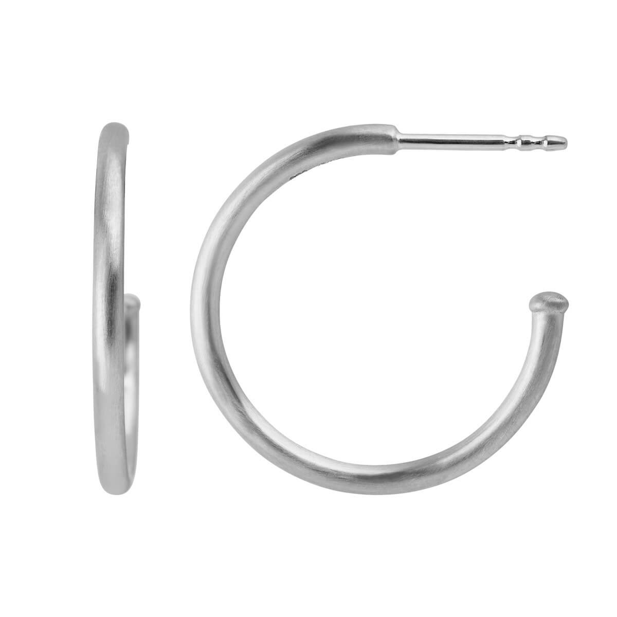 Stardust large, sølv halvcreol, massiv – Ægte håndværk fra Dirks Jewellery