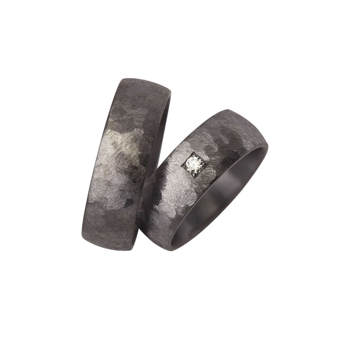 Vielsesringe Tantal 0.05ct – Ægte håndværk fra Dirks Jewellery