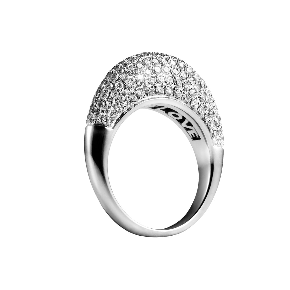 Ring, 14K hvg m. brillanter – fra Dirks Jewellery | Dirks Jewellery