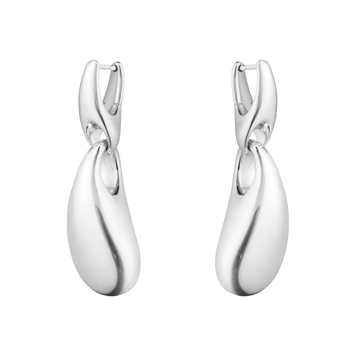 Reflect Drop Earring, sølv – fra Georg Jensen | Dirks Jewellery