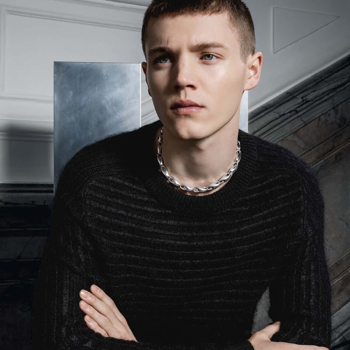 Reflect Link Graduated Halskæde Sølv – fra Georg Jensen | Dirks Jewellery