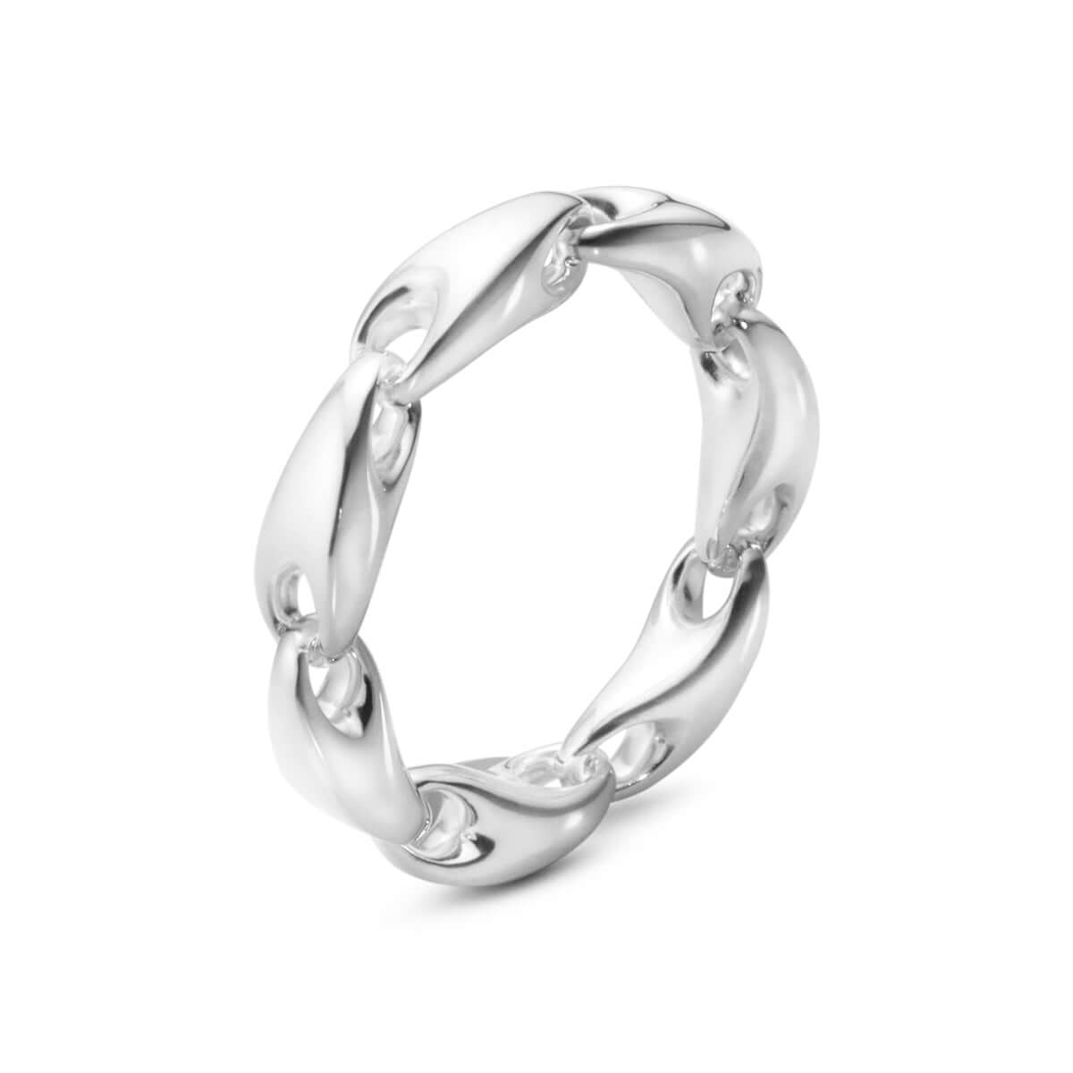 Reflect Small Chain ring, sølv. – Ægte håndværk fra Dirks Jewellery