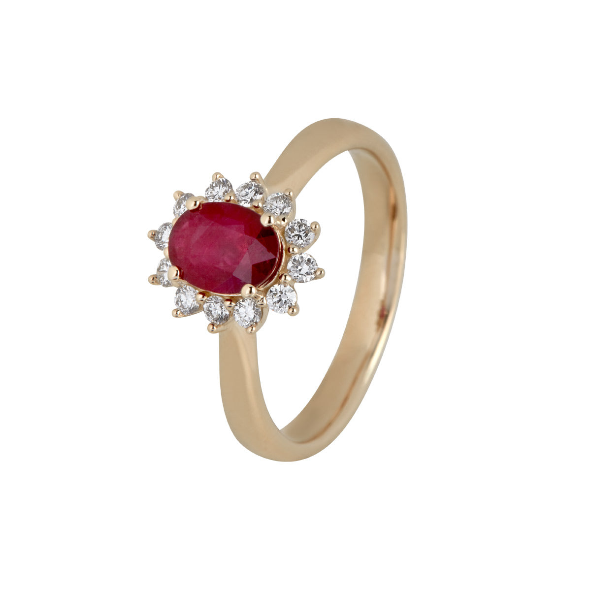 Rosét-ring, 14K guld med rubin og brillanter – fra Dirks Jewellery | Dirks Jewellery