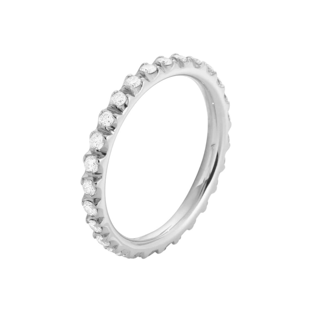GJ Signature large ring WG 18k 0,54ct – Ægte håndværk fra Dirks Jewellery