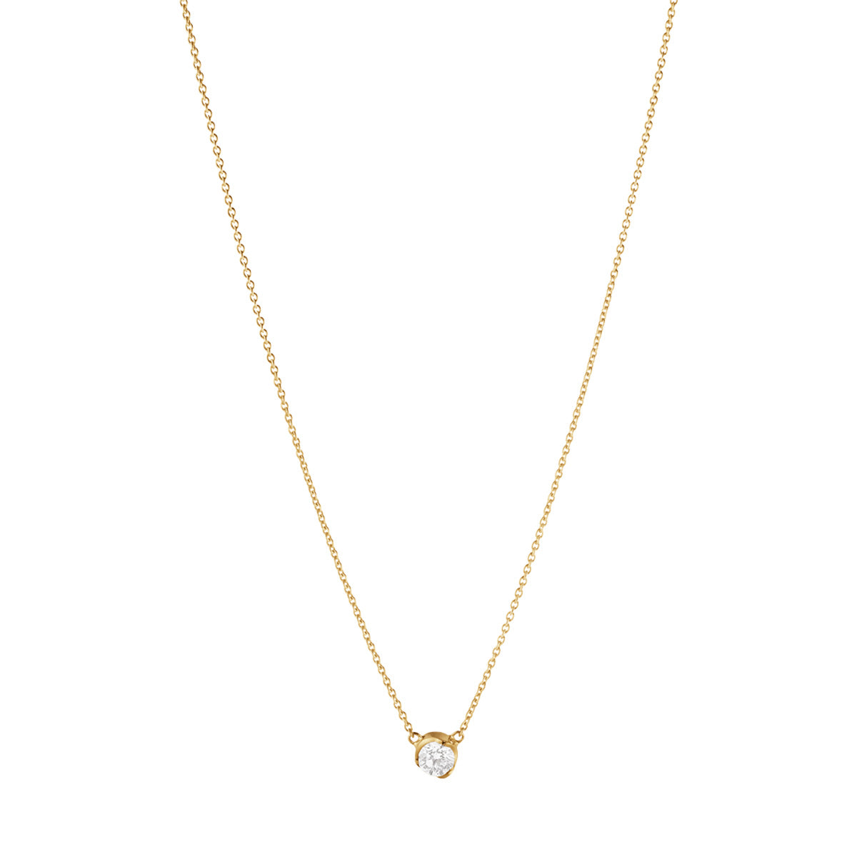 Signature solitaire vedhæng 18k guld – fra Georg Jensen | Dirks Jewellery