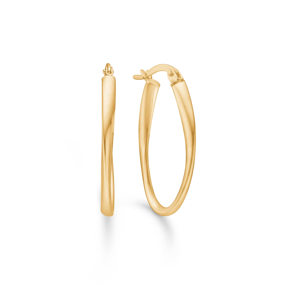 Silvia Creoler 8k guld. – Hoop Earrings fra Mads.Z | Dirks Jewellery