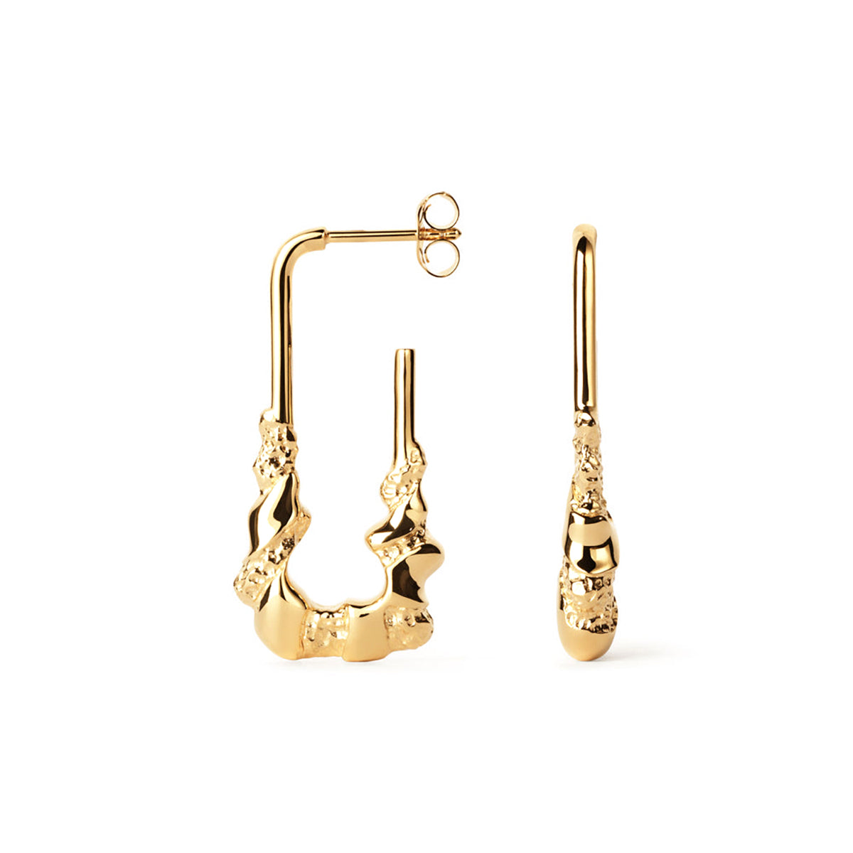 Large Lumina Contrast Earrings, forg. sølv – fra Camille Brinch | Dirks Jewellery