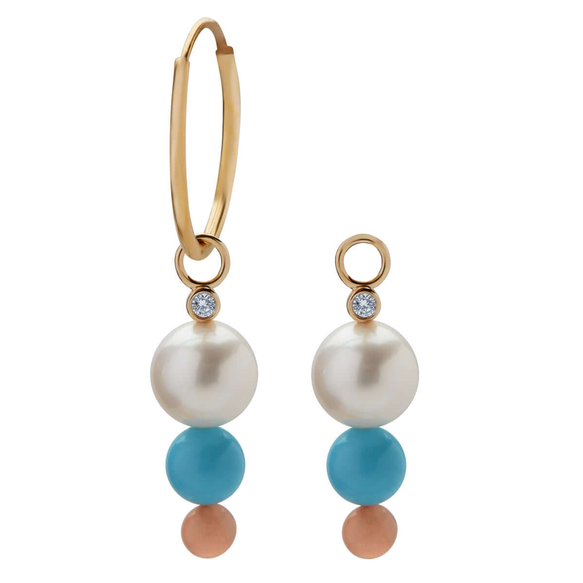 Summertime vedhæng til creoler, 14K guld.. – Ægte håndværk fra Dirks Jewellery