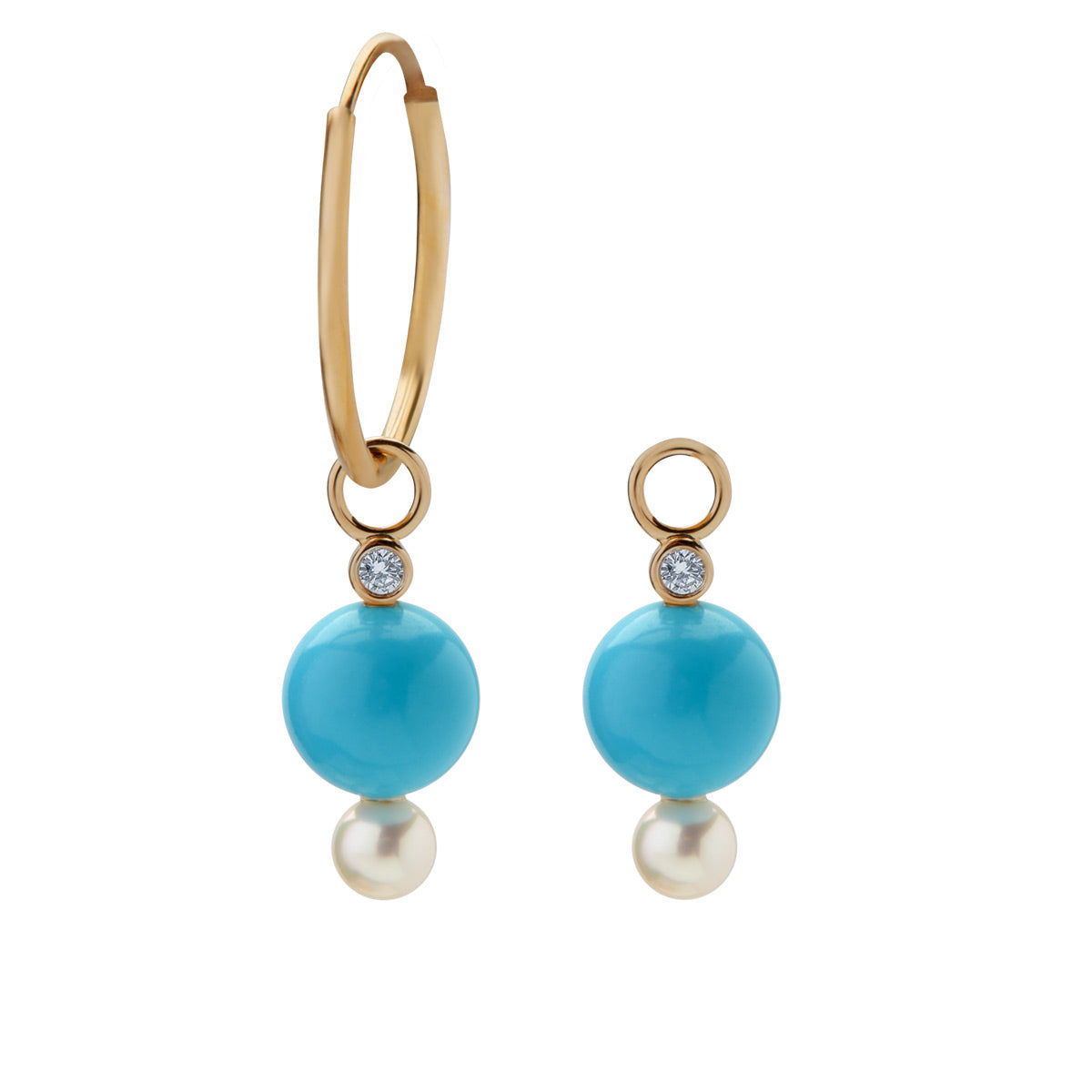 Summertime vedhæng til creoler, 14K guld. – fra Dirks Jewellery | Dirks Jewellery