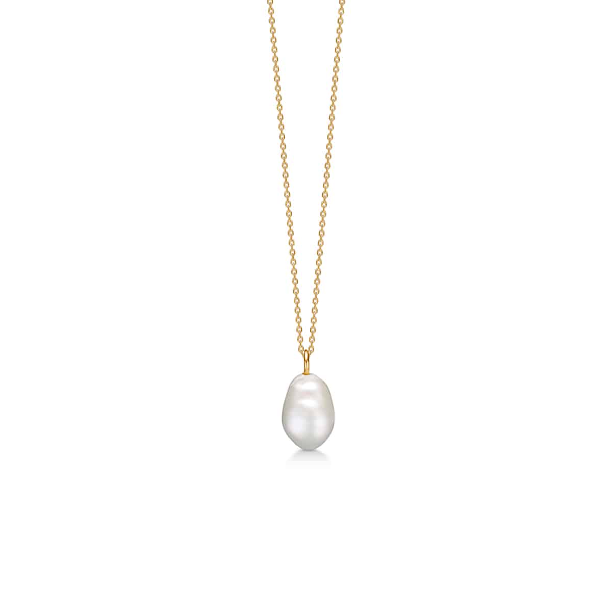 Teardrop 14k guld vedhæng m. perle – fra Mads.Z | Dirks Jewellery