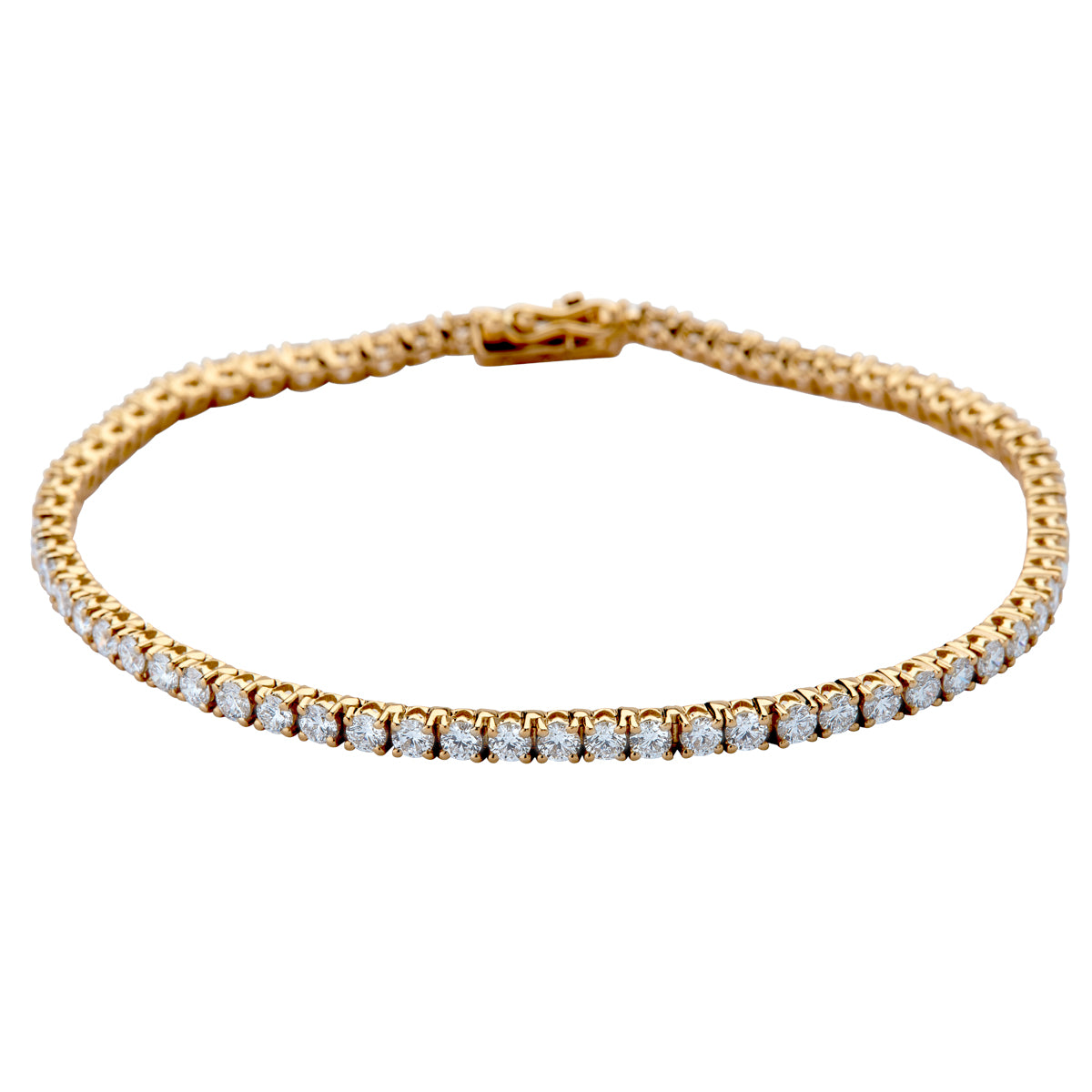 Heart, tennisarmlænke. 18K guld m. brillanter. – No discount fra Dirks Jewellery | Dirks Jewellery