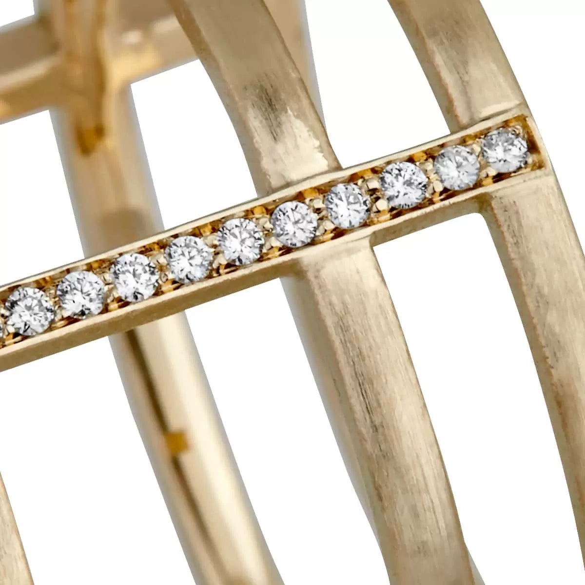 Triple ring 585YG pavé 0.04ct – fra Dirks Jewellery | Dirks Jewellery