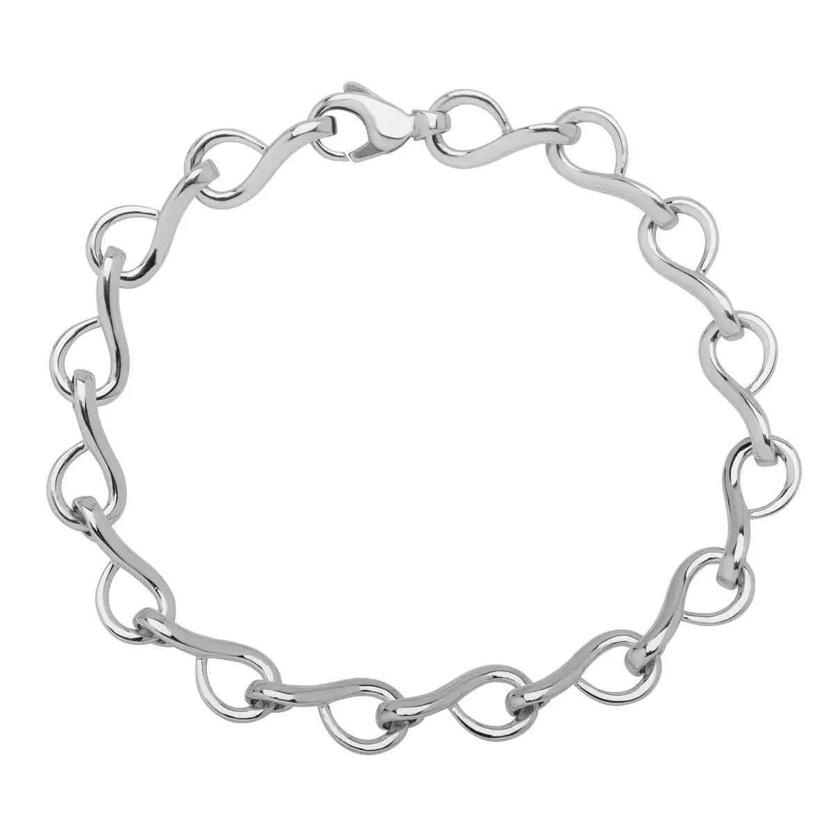 Twirls, 14K wg armlænke,19cm – Ægte håndværk fra Dirks Jewellery