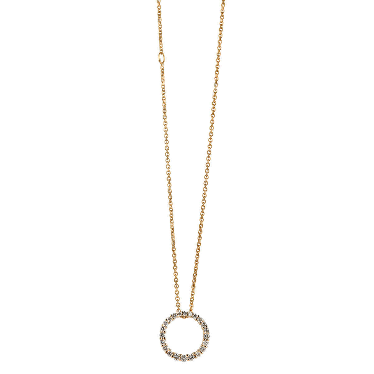 Universe, large vedhæng 14K guld m. forgyldt kæde – Ægte håndværk fra Dirks Jewellery