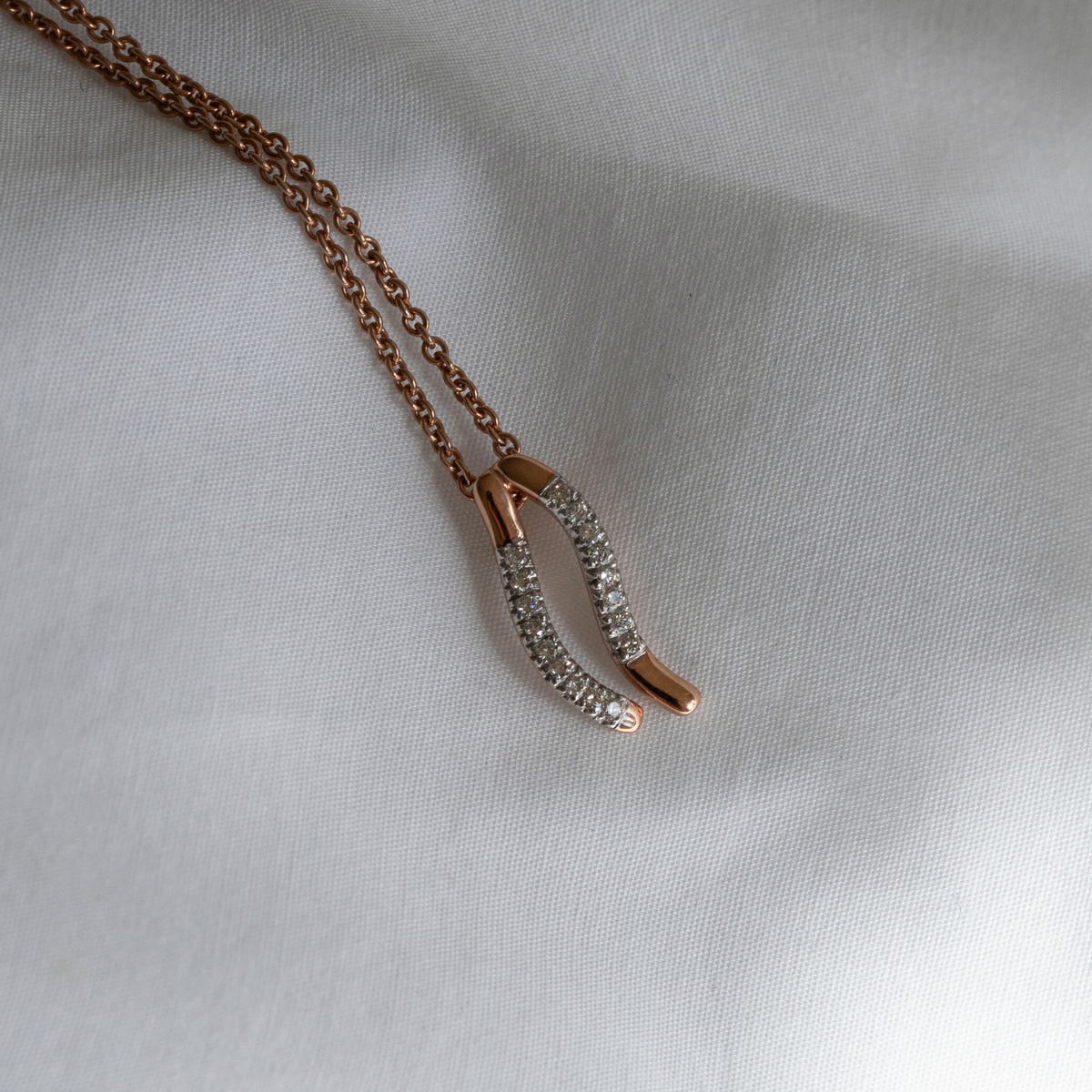 14K rosaguld vedhæng m. brill – fra Dirks Jewellery | Dirks Jewellery