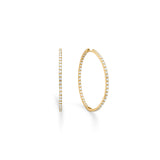 Becca Hoops 14K Guld 40 mm – Ægte håndværk fra Dirks Jewellery