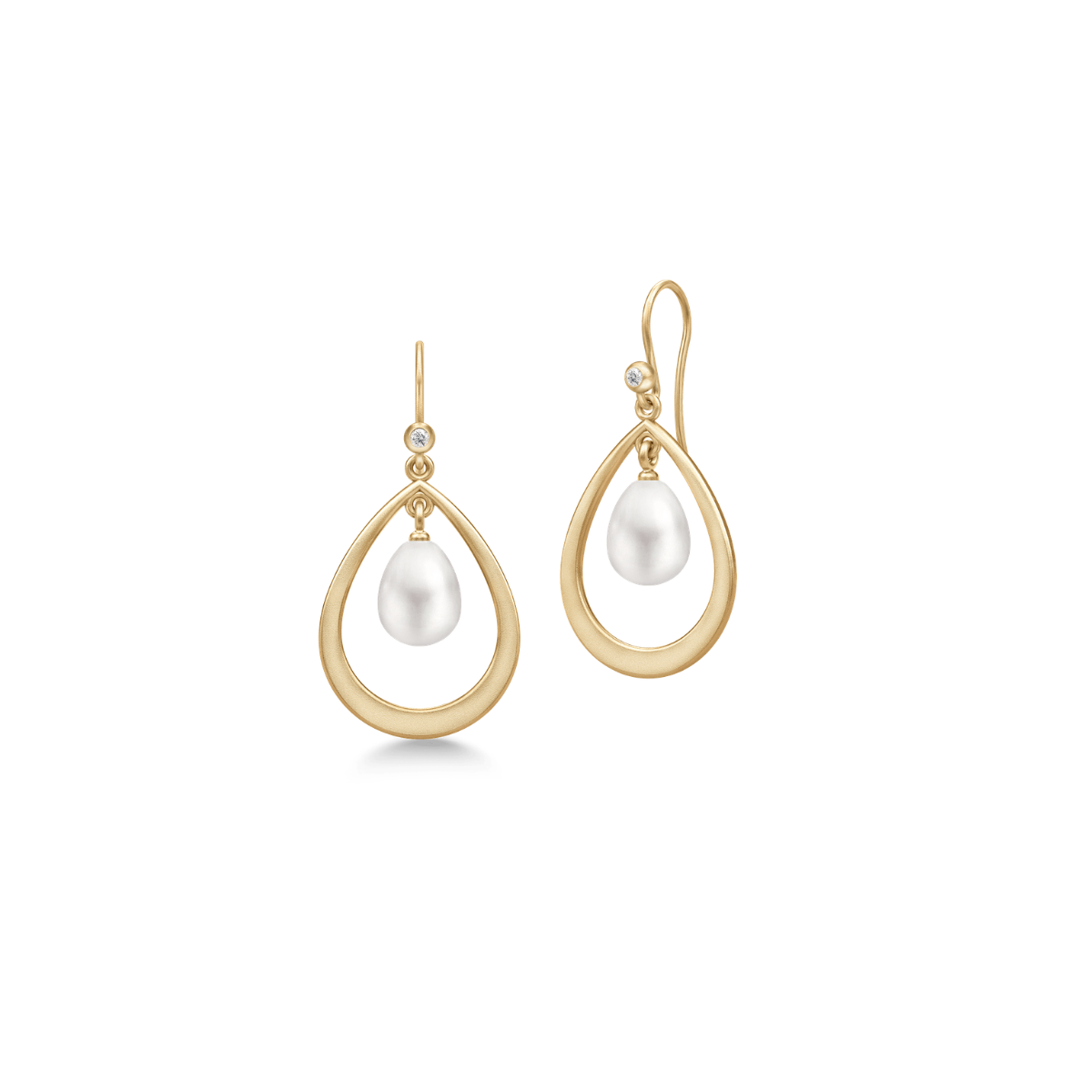 AFRODITE DROPLET EARRINGS forgyldt sølv