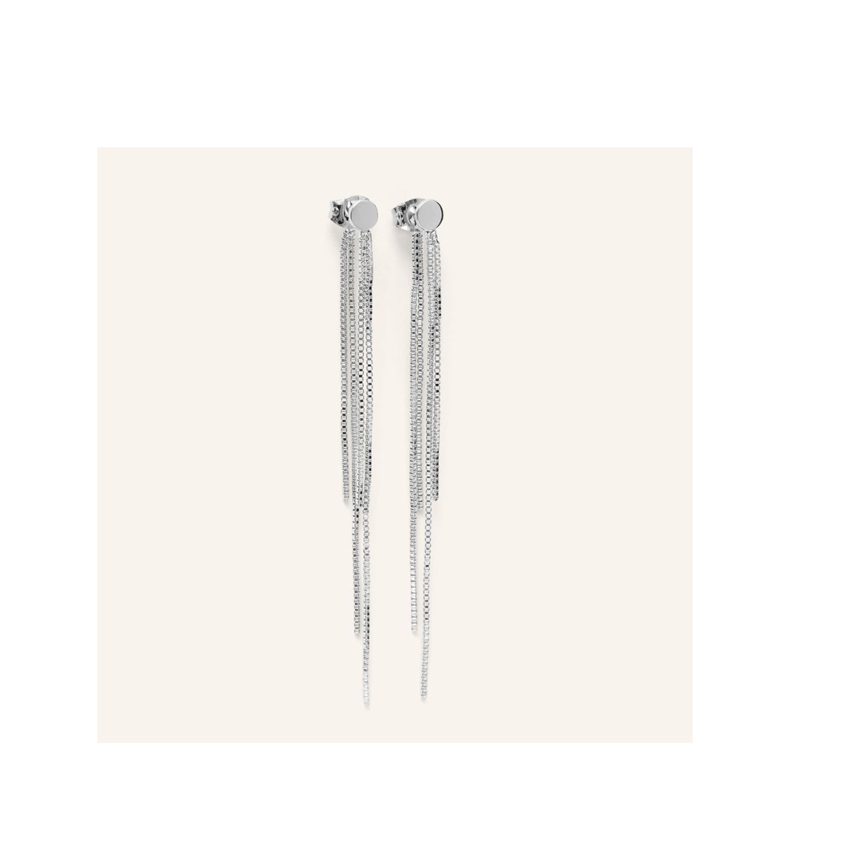 Airy Earrings Forsølvet Messing