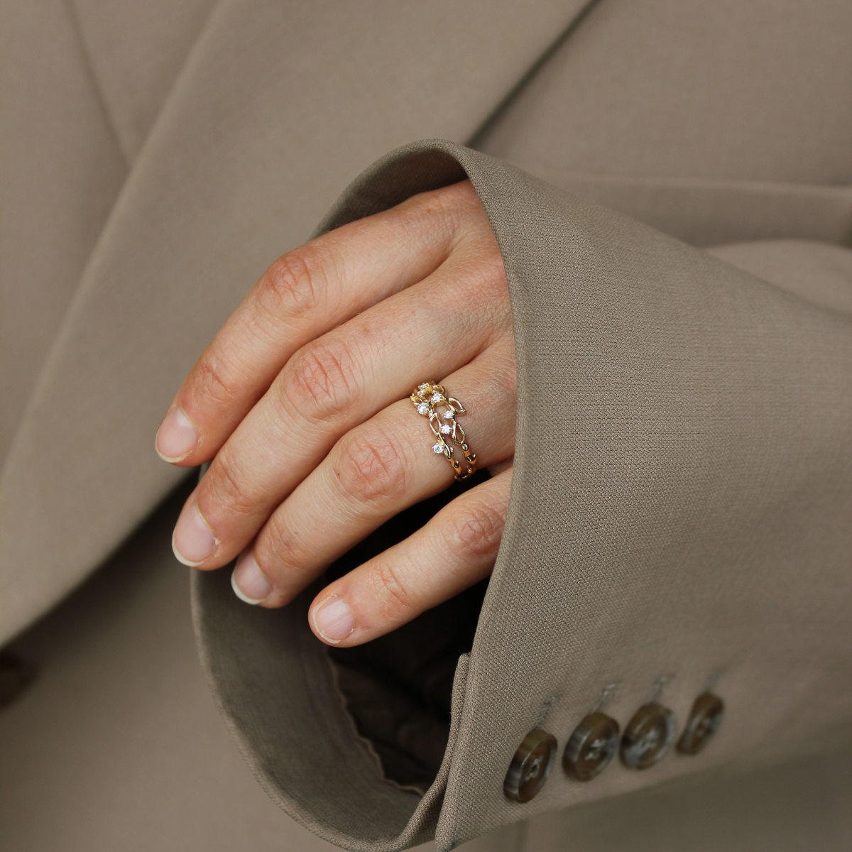 Blomsterring 14K Guld – fra Dirks Jewellery | Dirks Jewellery