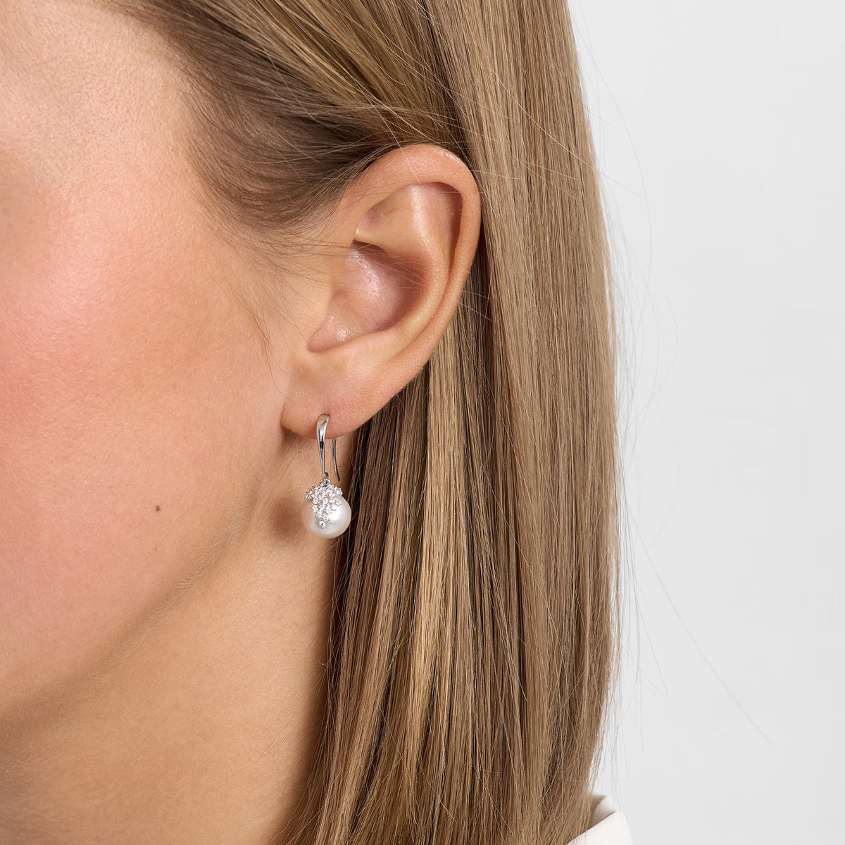 Chloé Øreringe Sølv Perler