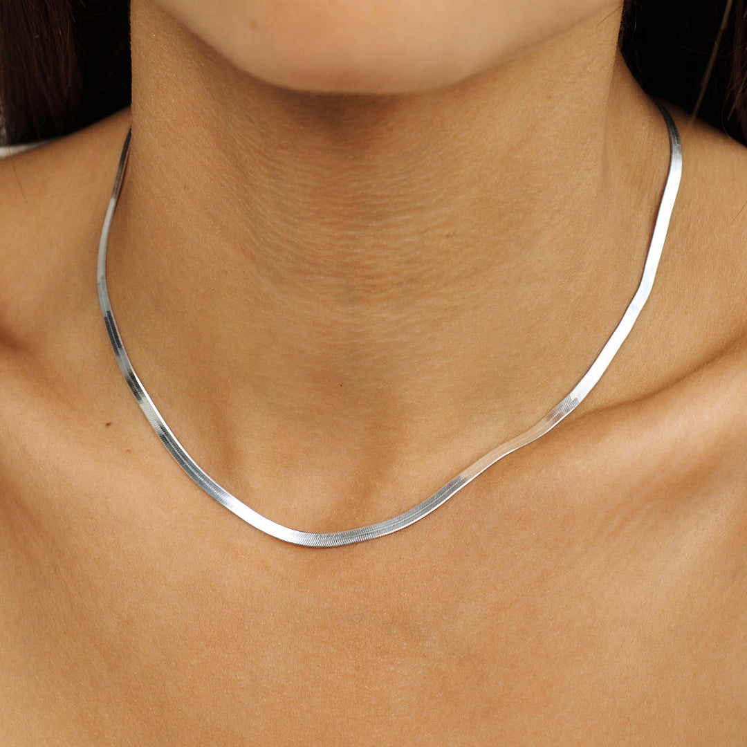 Cobra Lille Halskæde Sølv