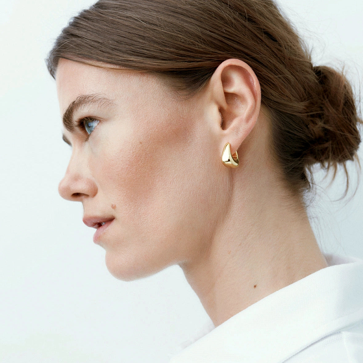 Datura Hoops Forgyldt Sølv