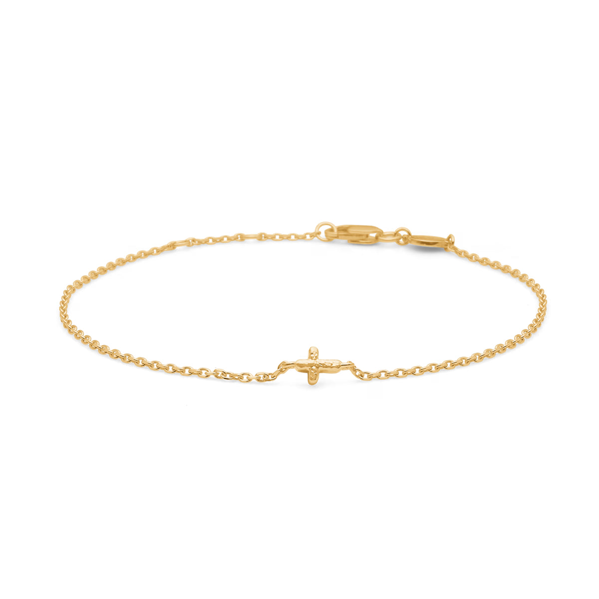Faithful Cross Armbånd Forgyldt Sølv