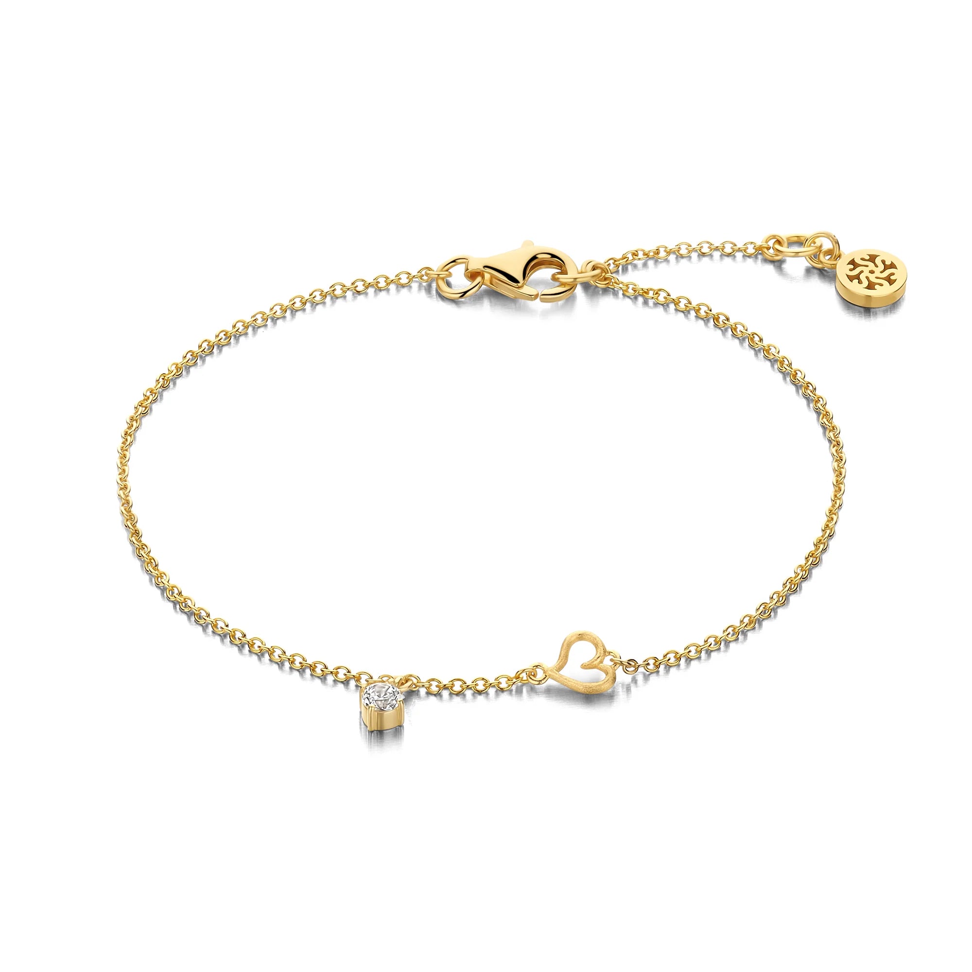 Frida Armlænke Forgyldt Sølv Zirkonia