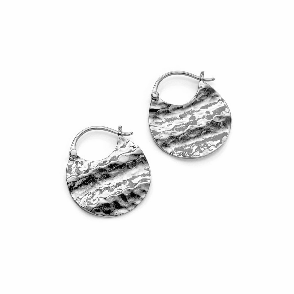 Halo Earrings Forsølvet Messing