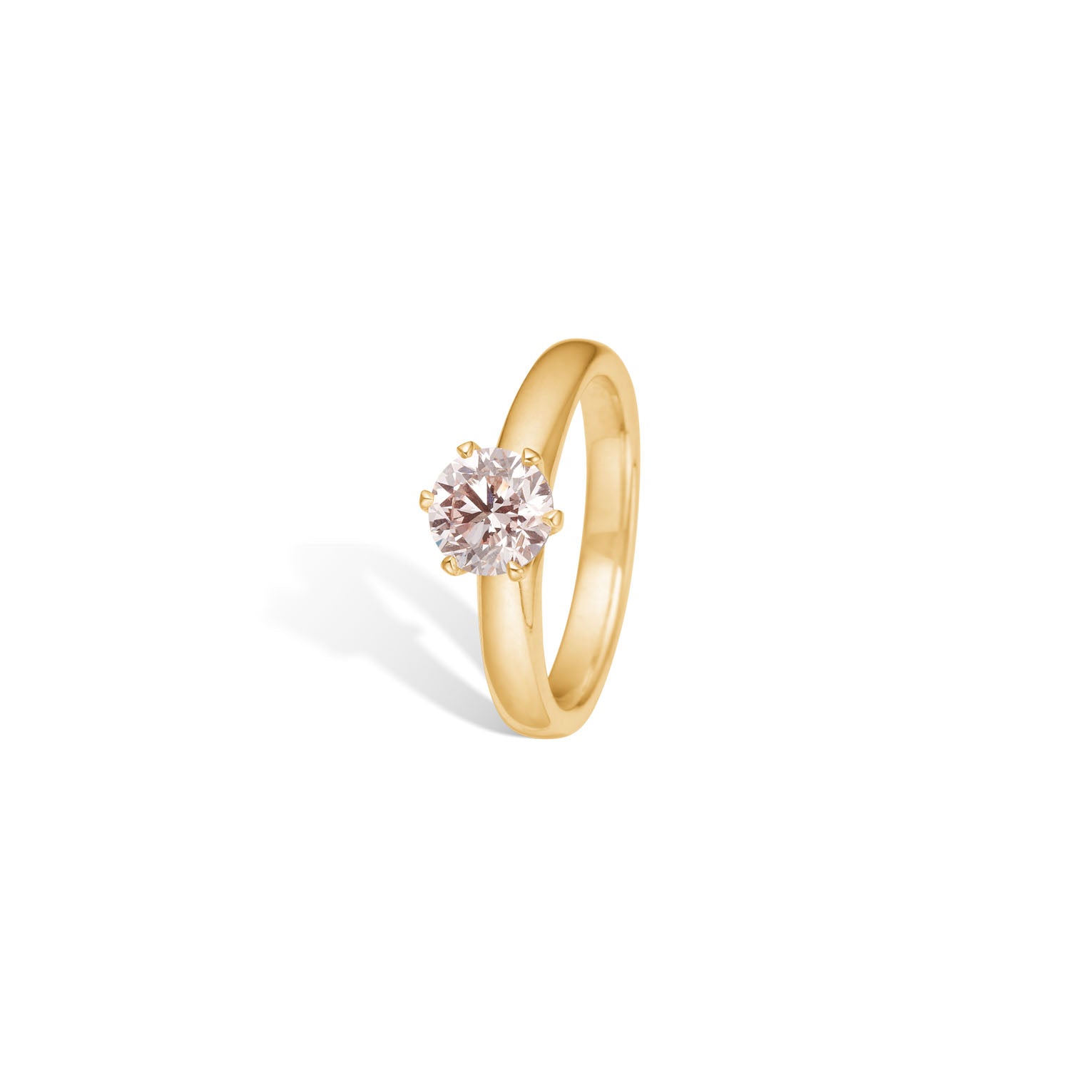 Hebe Pink Ring 14K Guld
