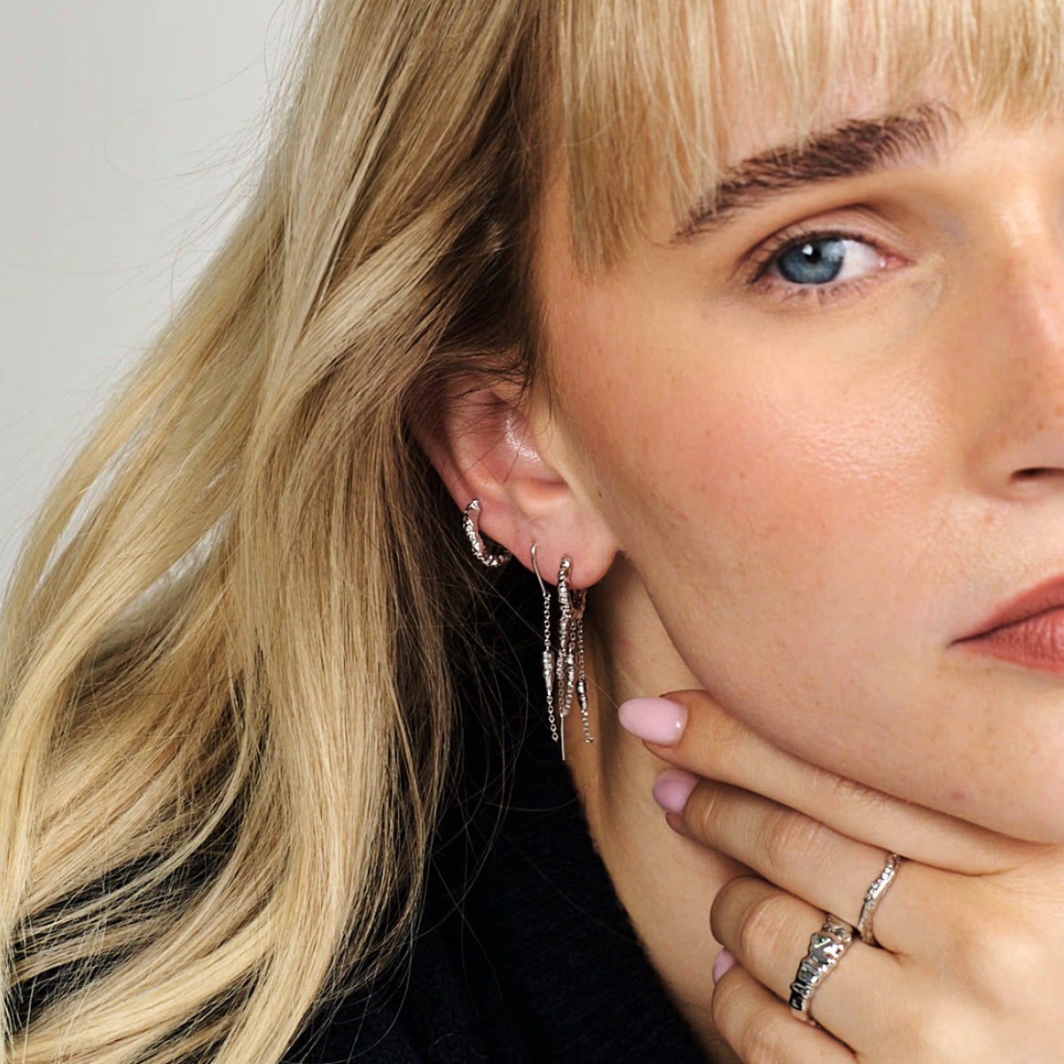 Icicle Ørehængere Sølv