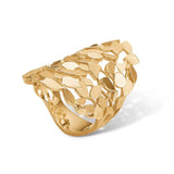 Leaves, 14K ring stor – fra Dirks Jewellery | Dirks Jewellery