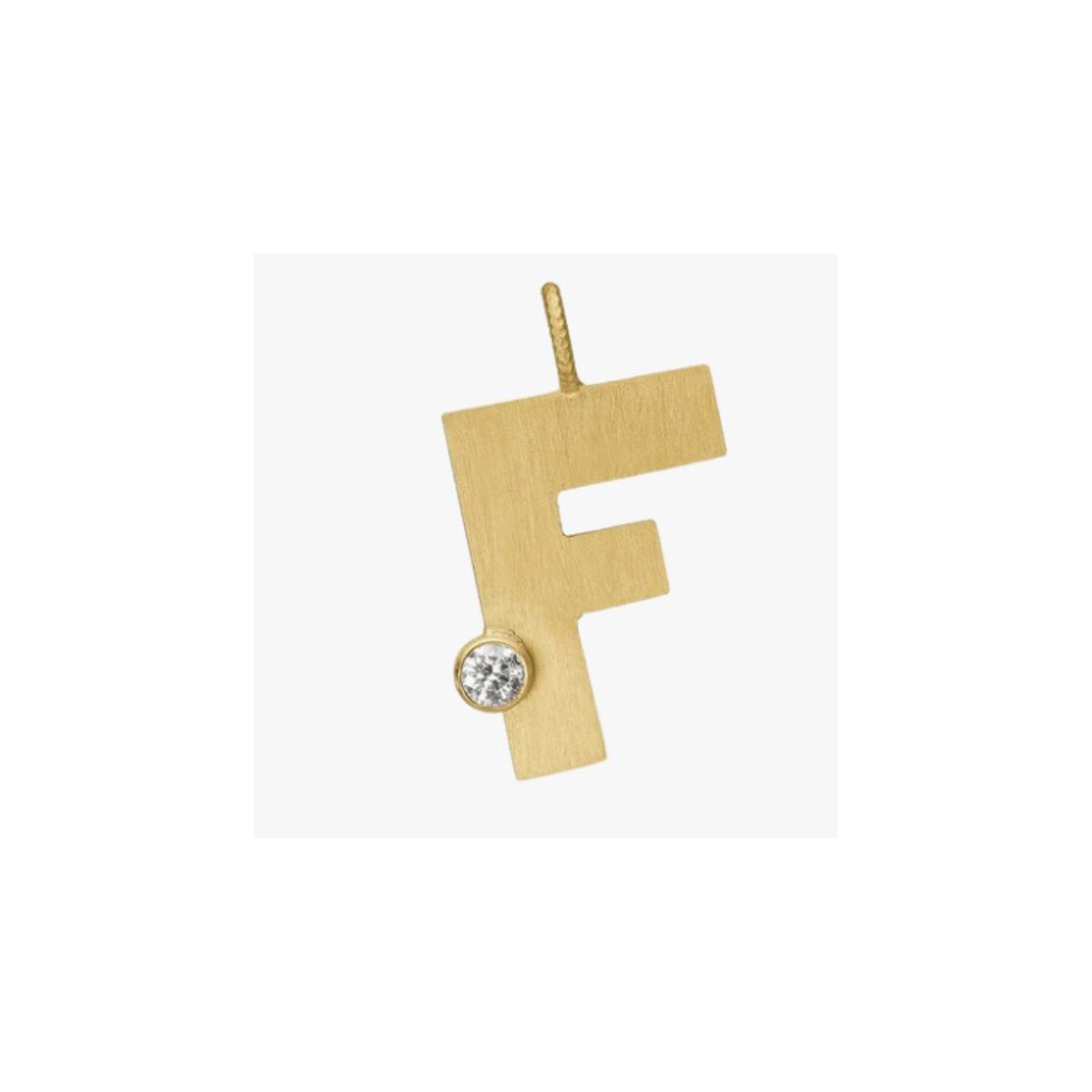 Letter Diamond vedhæng 18K guld