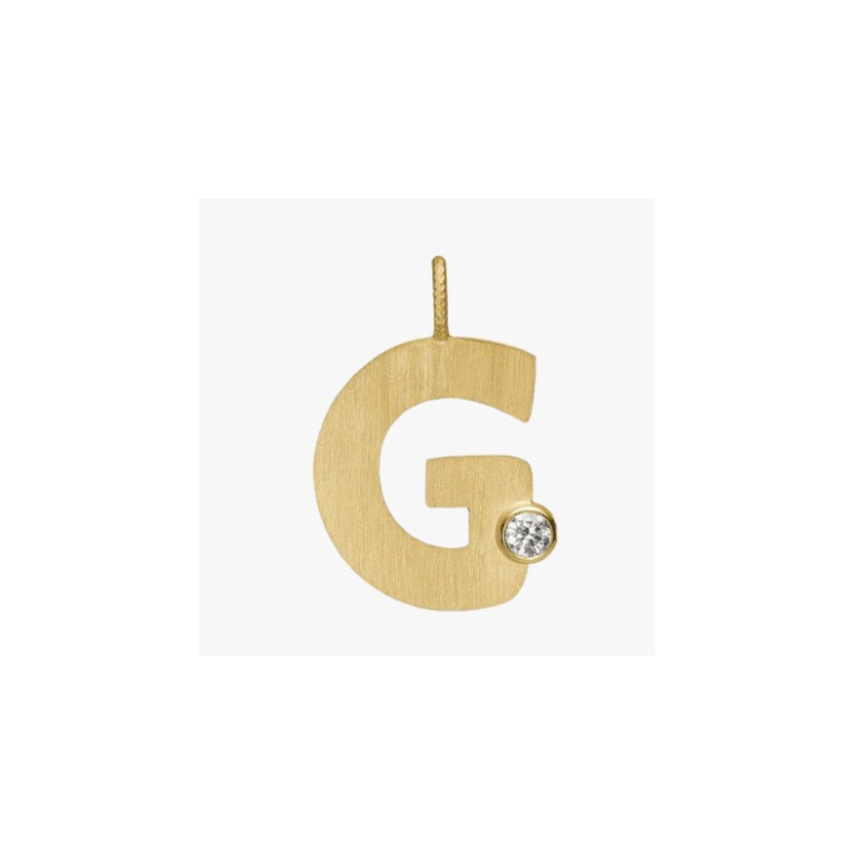 Letter Diamond vedhæng 18K guld