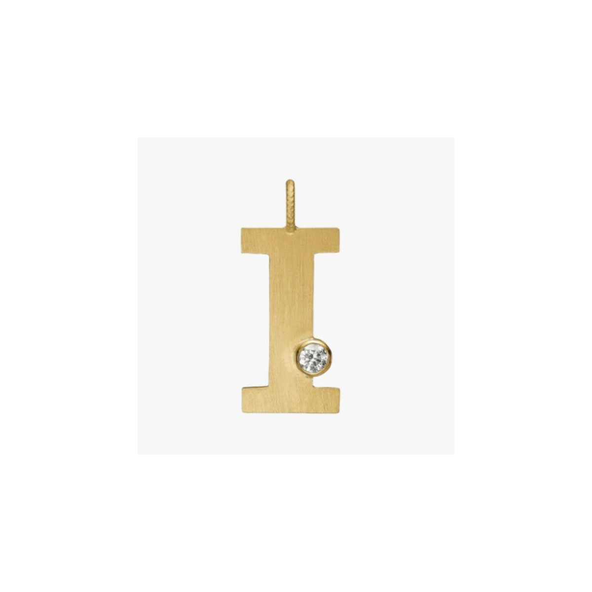 Letter Diamond vedhæng 18K guld