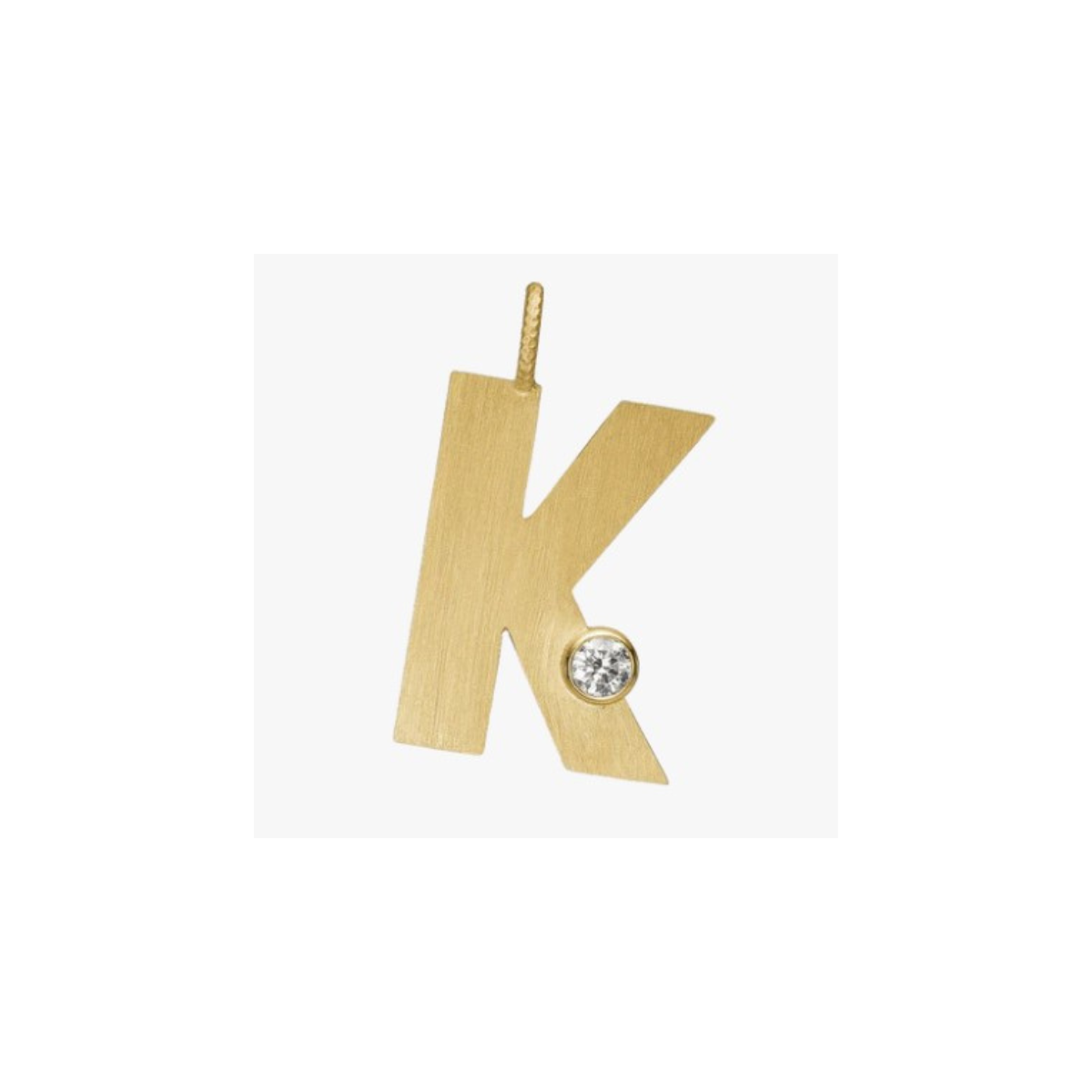 Letter Diamond vedhæng 18K guld