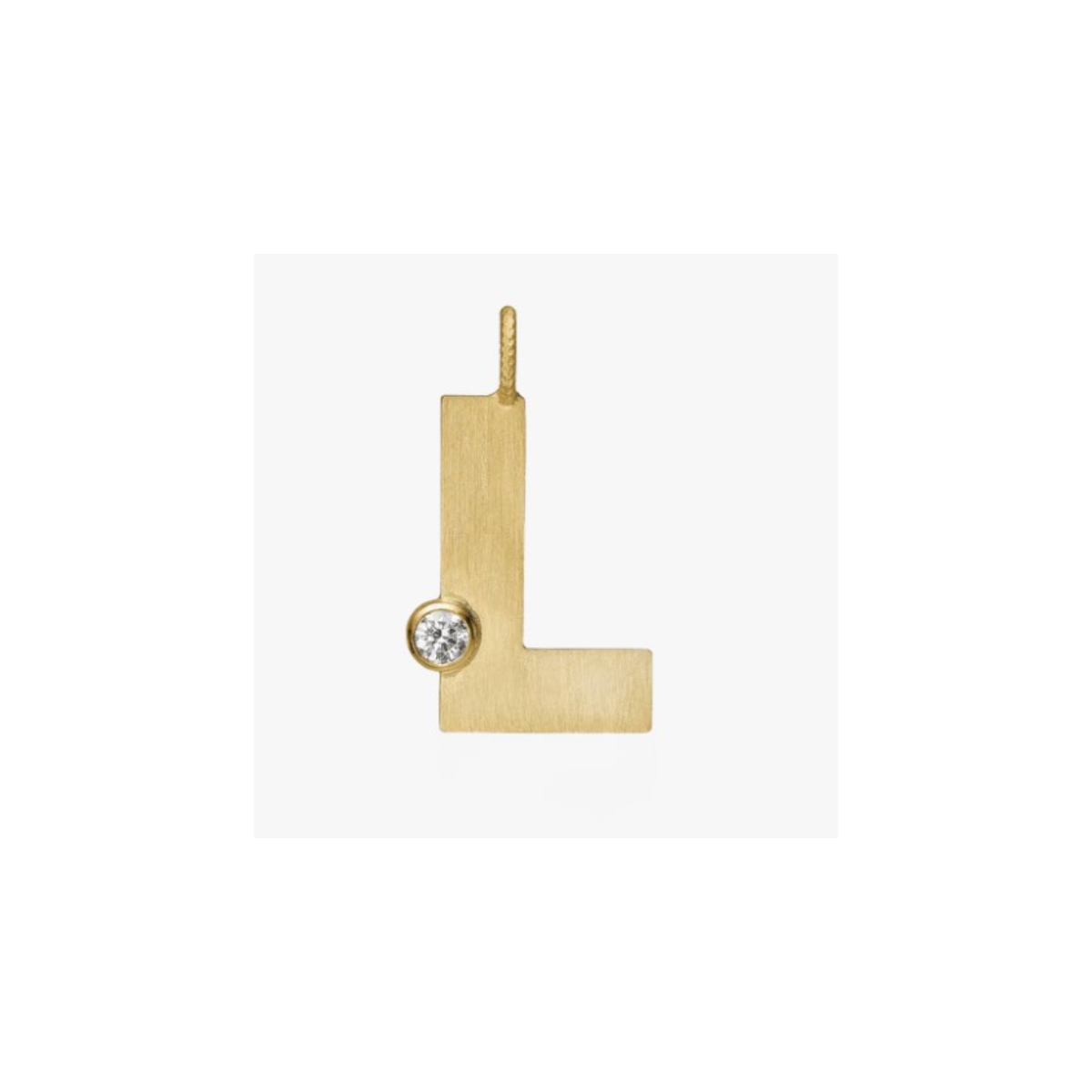 Letter Diamond vedhæng 18K guld
