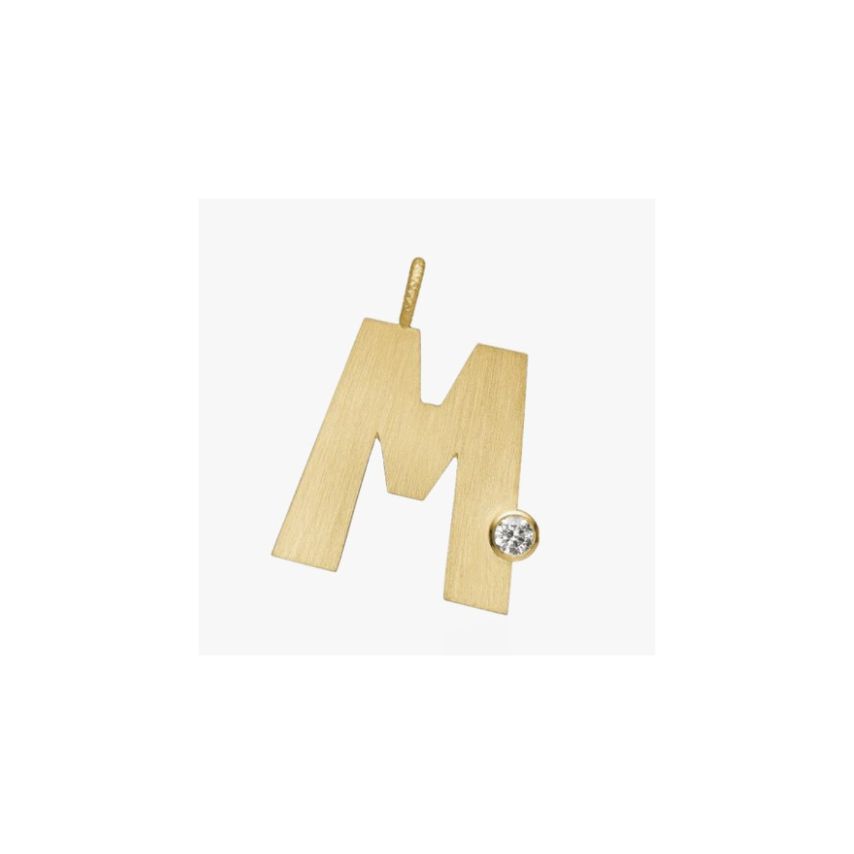 Letter Diamond vedhæng 18K guld