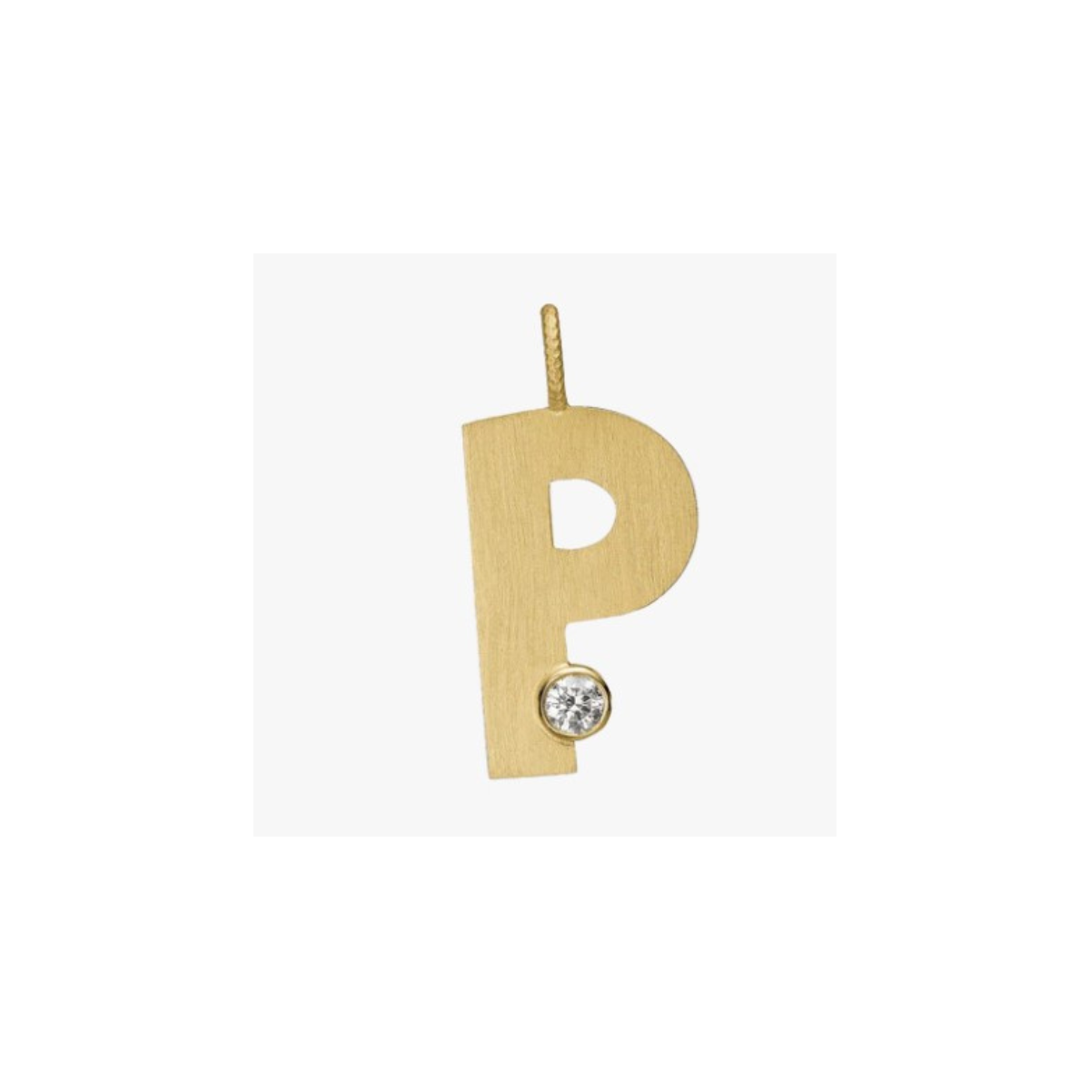 Letter Diamond vedhæng 18K guld