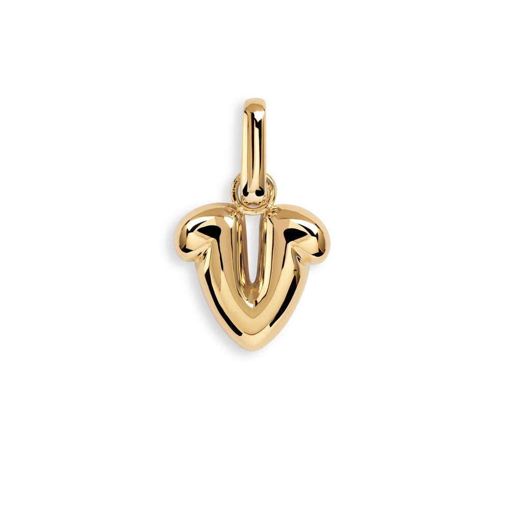 Puffer Letter H - forg. sølv – variation fra Camille Brinch | Dirks Jewellery