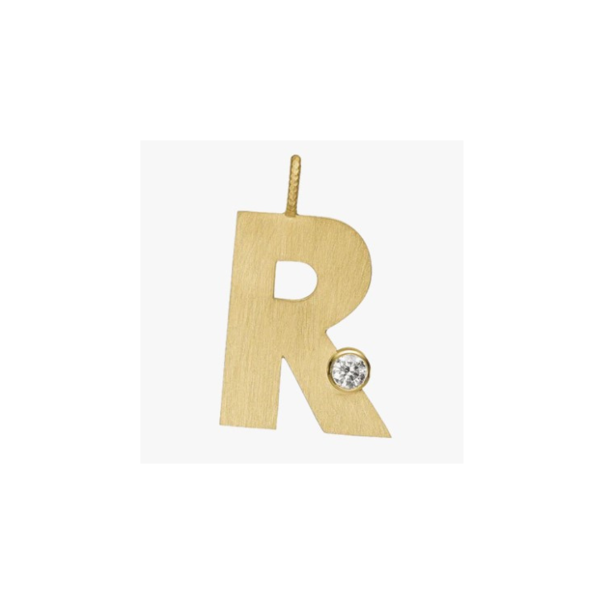 Letter Diamond vedhæng 18K guld