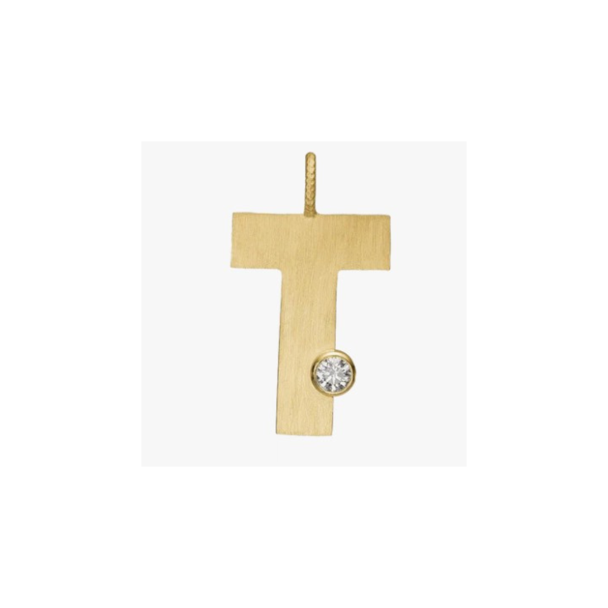 Letter Diamond vedhæng 18K guld