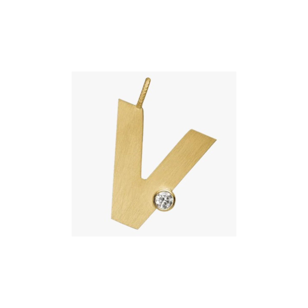 Letter Diamond vedhæng 18K guld