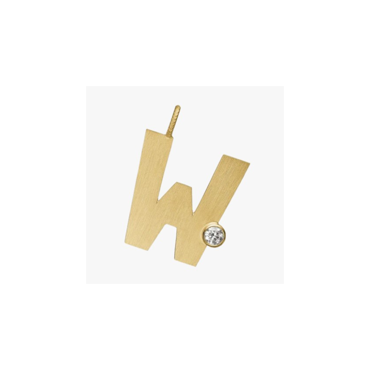 Letter Diamond vedhæng 18K guld