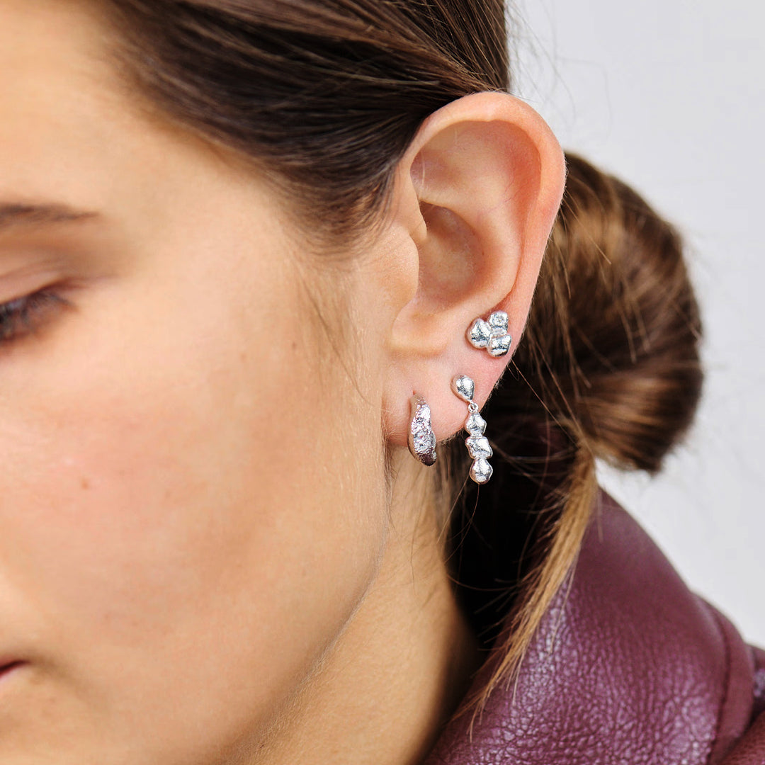 Lumi Creoler Sølv Zirkoner