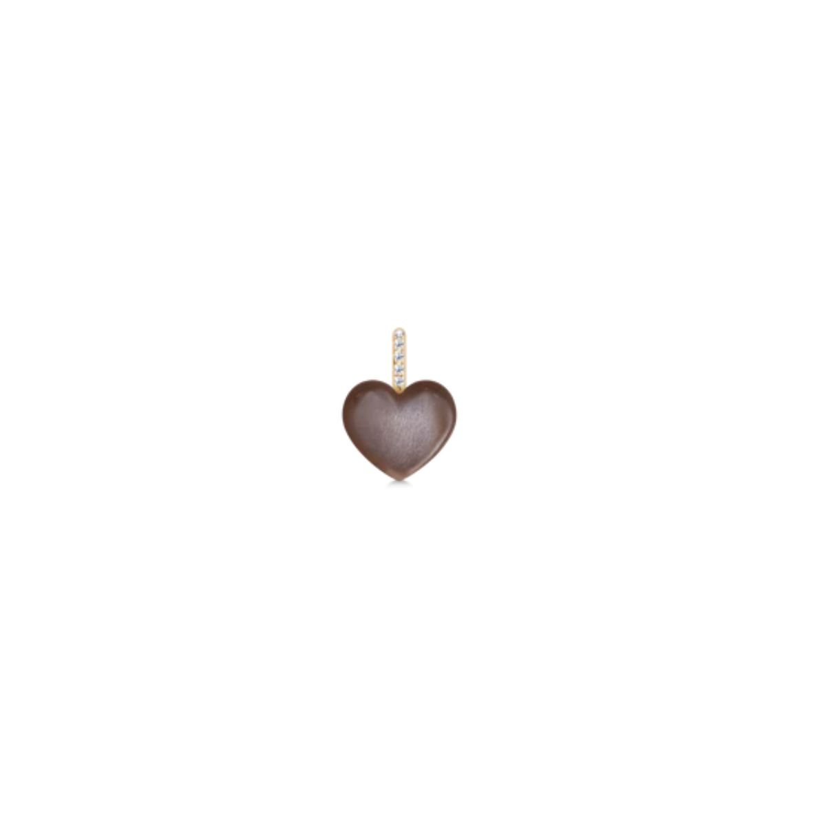 LUNA LOVE PENDANT 14K guld Chocolate