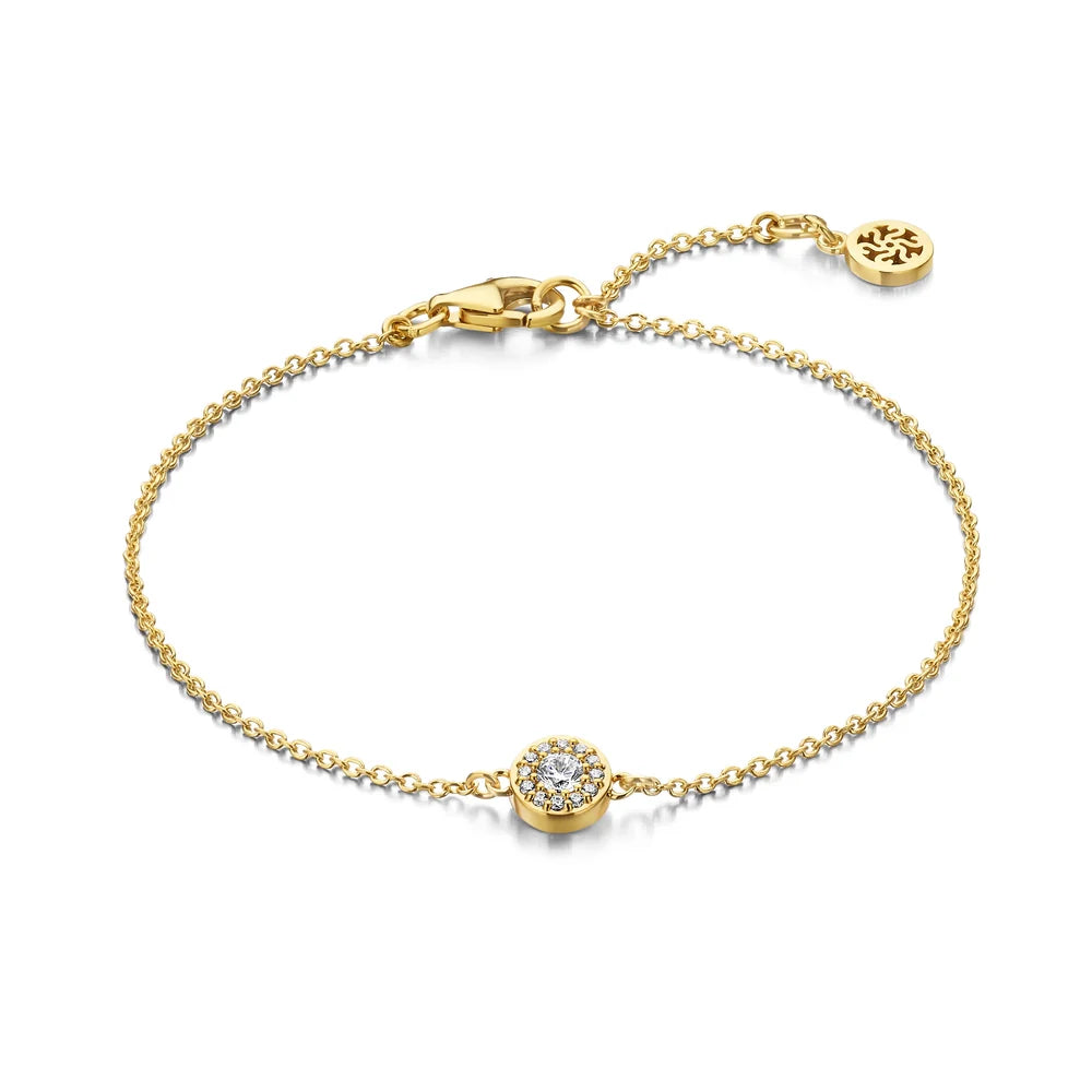 Luxury Armbånd Forgyldt Sølv Zirkonia