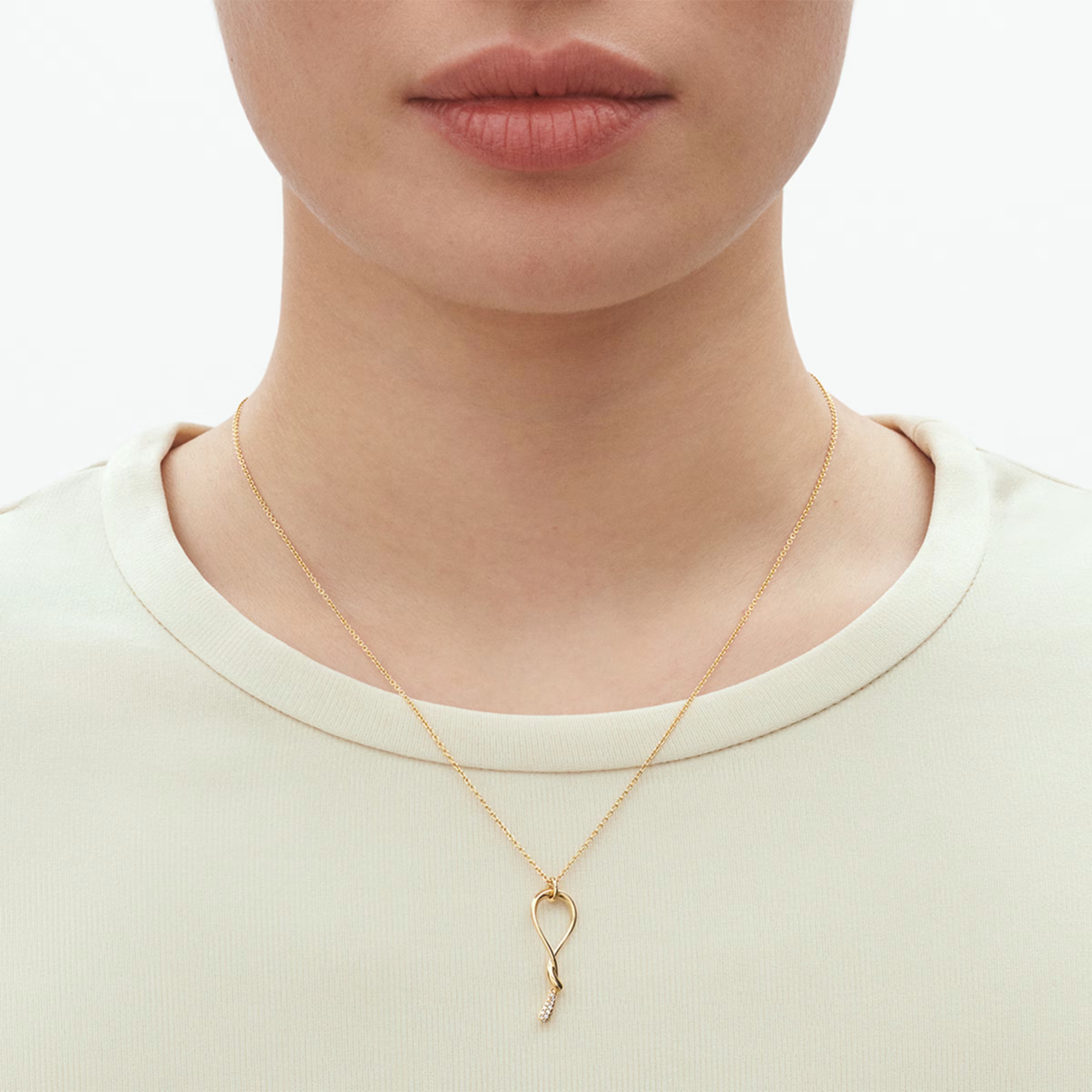 Mercy Halskæde Vedhæng 18K Guld Brillanter
