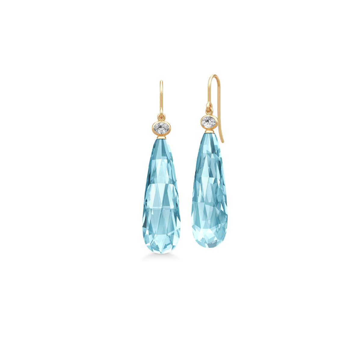 OFELIA DROP ørehængere Ice Blue Crystal